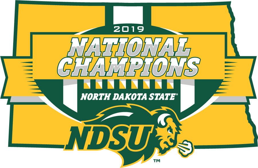 North Dakota State Bison 2019 Champion Logo diy iron on heat transfer